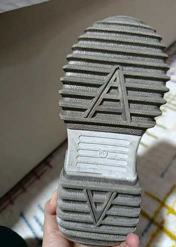 Gri Bağcıklı Platform Kadın Spor Ayakkabı - Görsel 4