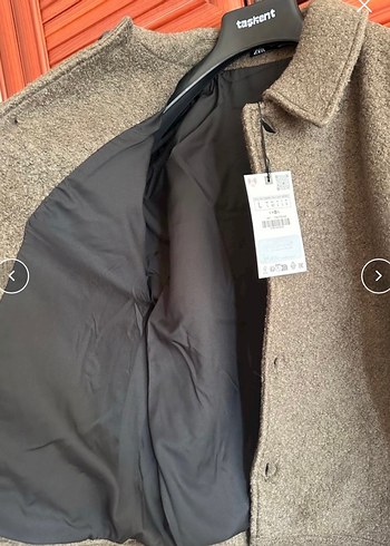 zara erkek yün bukle ceket - Görsel 8