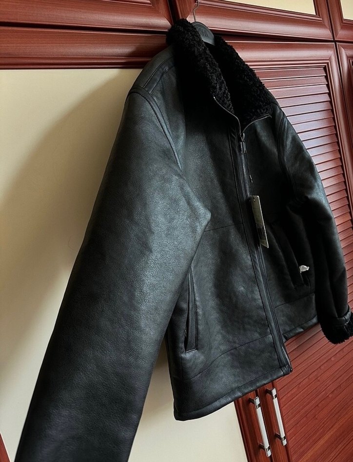 Zara çift yüzlü suni deri ceket - Görsel 5