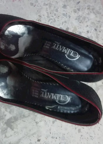 Siyah Dolgu Topuklu Kadın Günlük Ayakkabı - Görsel 3