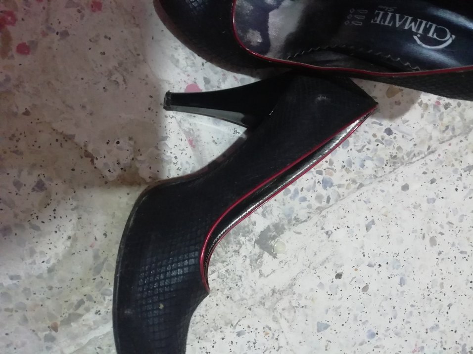 Siyah Dolgu Topuklu Kadın Günlük Ayakkabı - Görsel 4