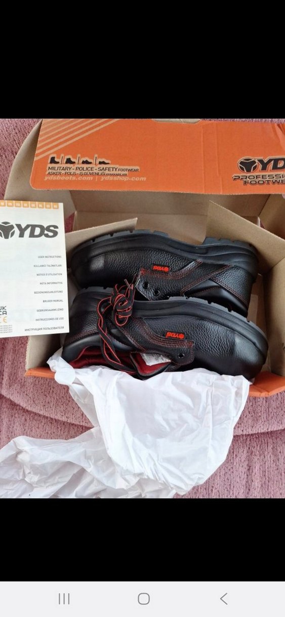 YDS ÇELİK BURUNLU İŞ AYAKKABISI 44 NUMARA - Görsel 3