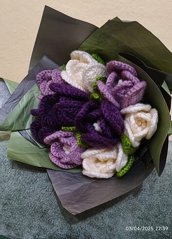 Mor lale buketi???????? - Görsel 4