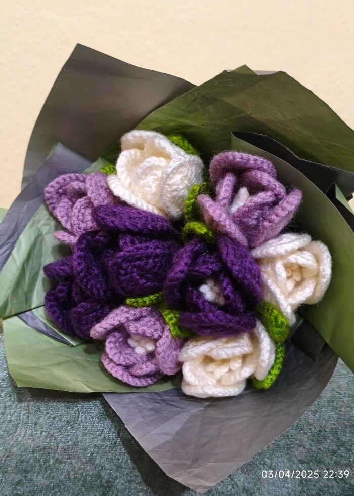 Mor lale buketi???????? - Görsel 2