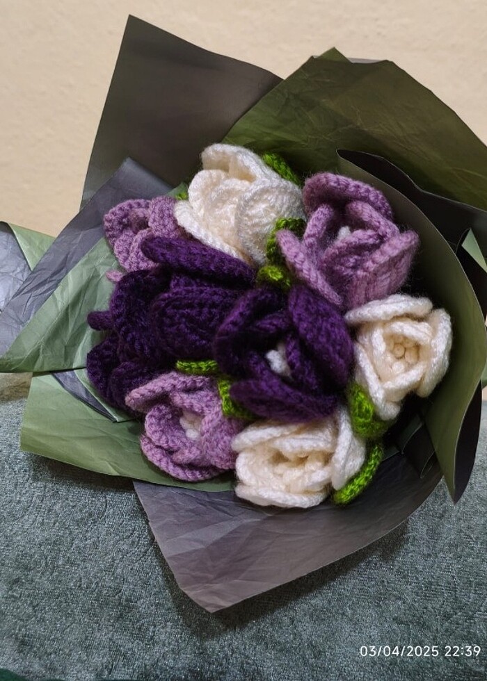 Mor lale buketi???????? - Görsel 4