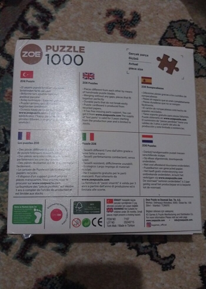 1000 parça puzzle - Görsel 3