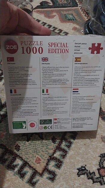 Beden 1000 parça puzzle
