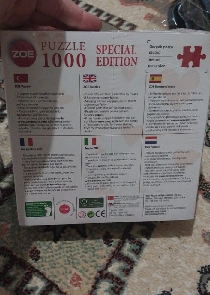 1000 parça puzzle - Görsel 3