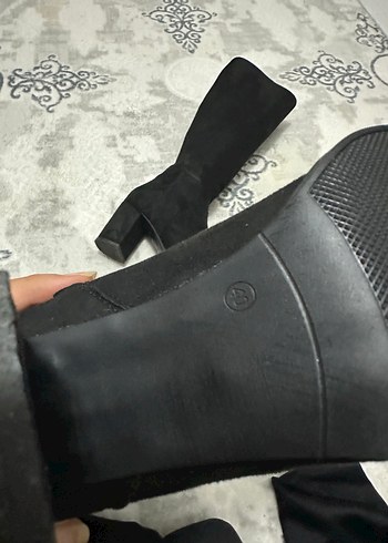 Siyah Süet Kadın Dizüstü Botlar - Görsel 6