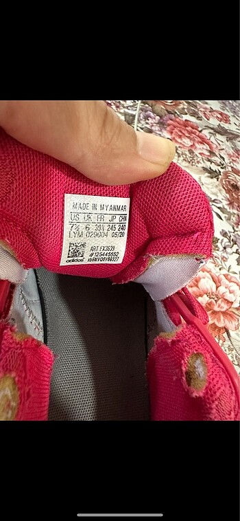 39 Beden pembe Renk Orjinal Adidas