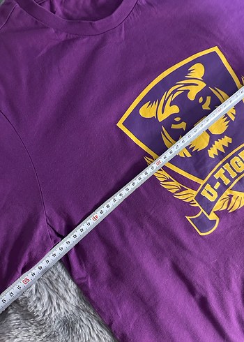 Uğur okulları 
Mor Baskılı Erkek Tişört D-TIGERS - Görsel 3
