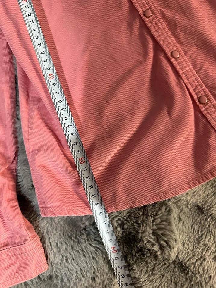 Pembe kız Denim Gömlek Uzun Kollu - Görsel 5