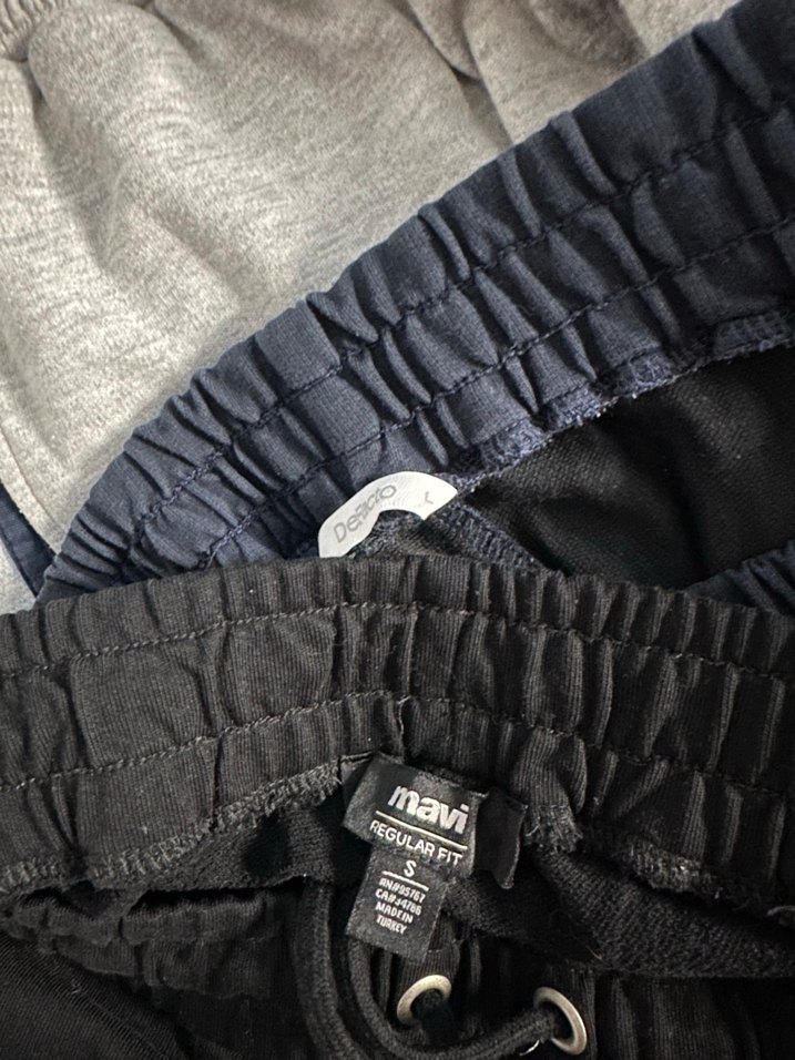 Kızlar için Rahat Kesim Gri ve Siyah Eşofman - Görsel 5