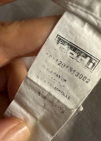 Düğmeli Keten Hamile Gömleği - Görsel 5