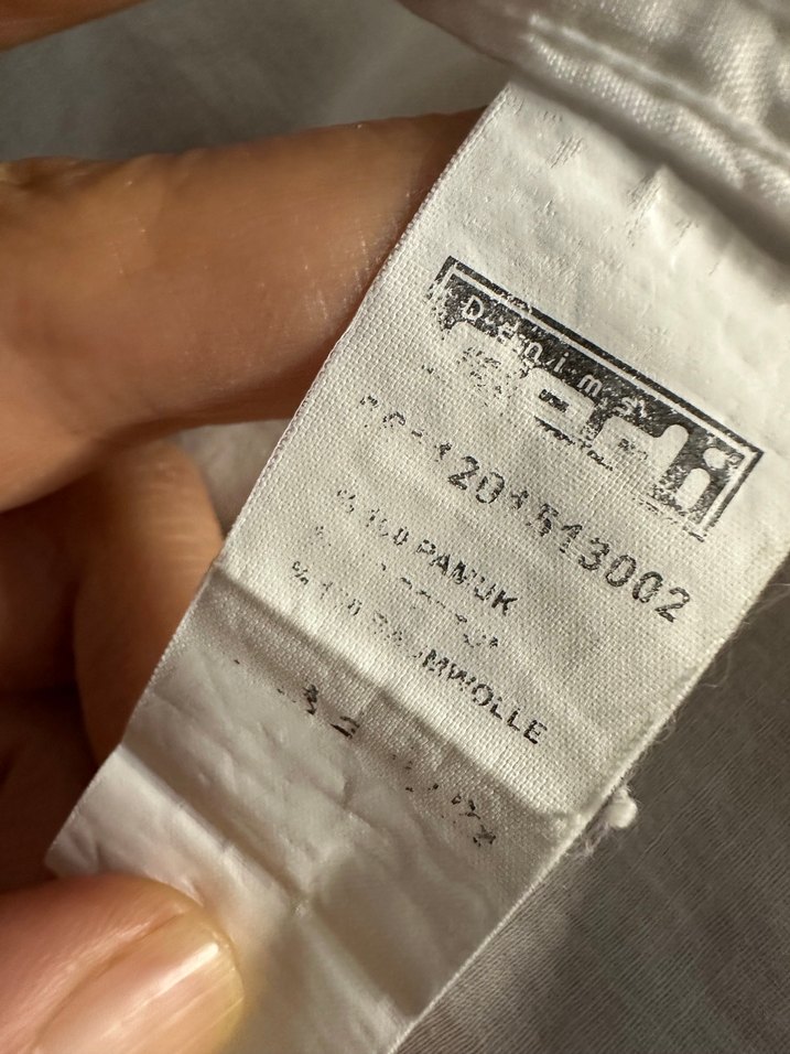 Düğmeli Keten Hamile Gömleği - Görsel 5