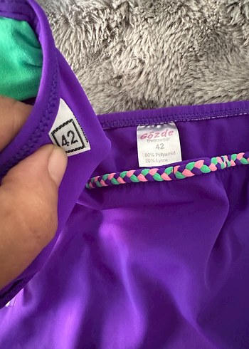 Zincir Detaylı Renkli Mini Bikini Takımı - Görsel 4