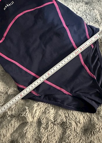 Mavi Elastik Bantlı Kadın Mayo - Görsel 6