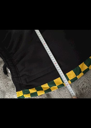 Sarı Siyah Kareli Fermuarlı Erkek Eşofman - Görsel 7