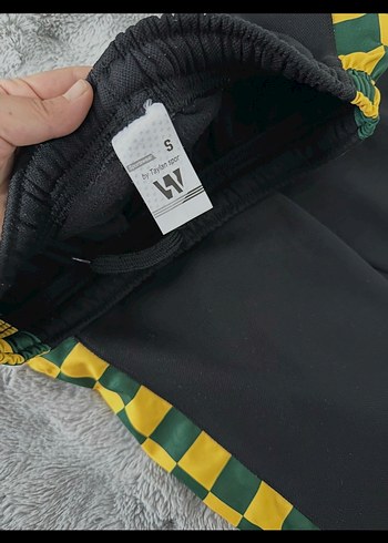 Sarı Siyah Kareli Fermuarlı Erkek Eşofman - Görsel 4