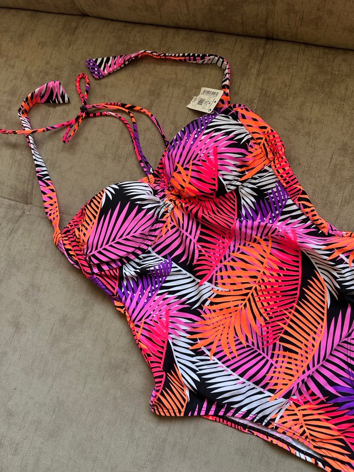 Renkli Fırfırlı Mini Kadın Mayo - Görsel 2