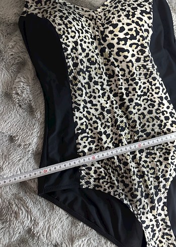 Zebra Desenli Siyah Strappy Mayo - Görsel 8