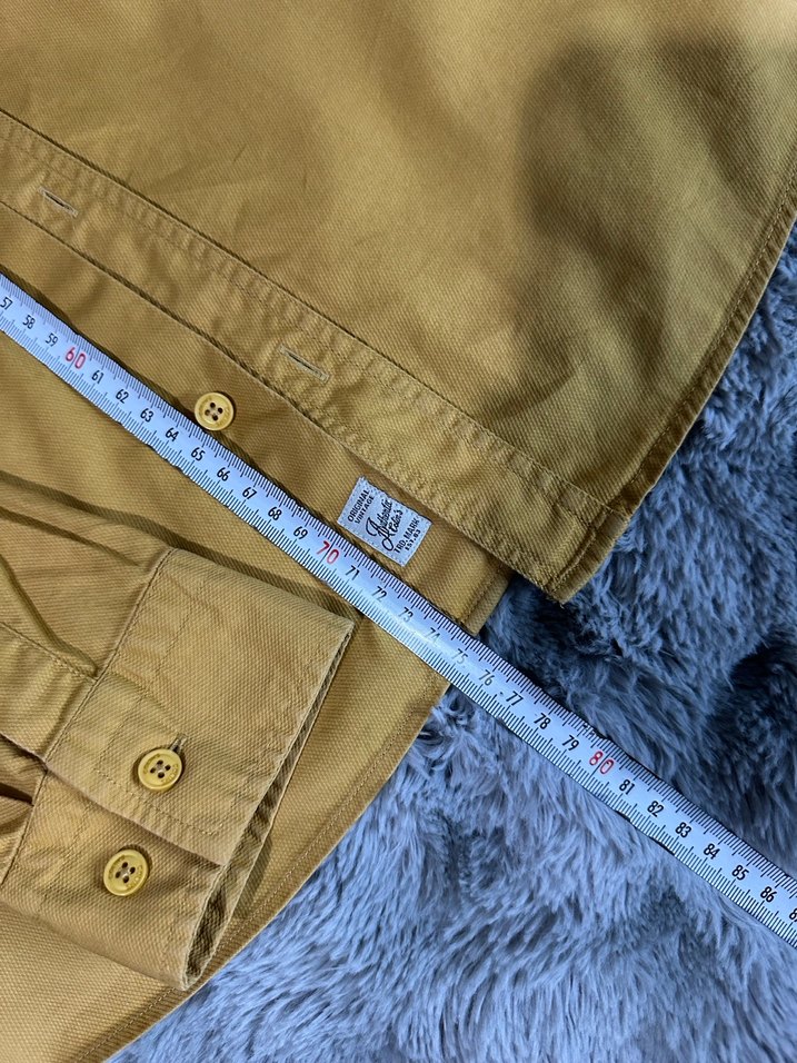 Bej Düğmeli Uzun Kollu Erkek Gömlek - Görsel 5