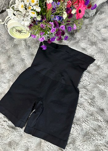 Oriflame Antrasit Mini Hamile Şortu - Görsel 5