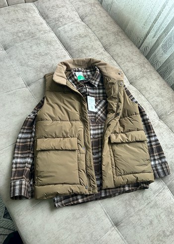 Düğmeli Kahverengi Midi erkek Yelek - Görsel 5