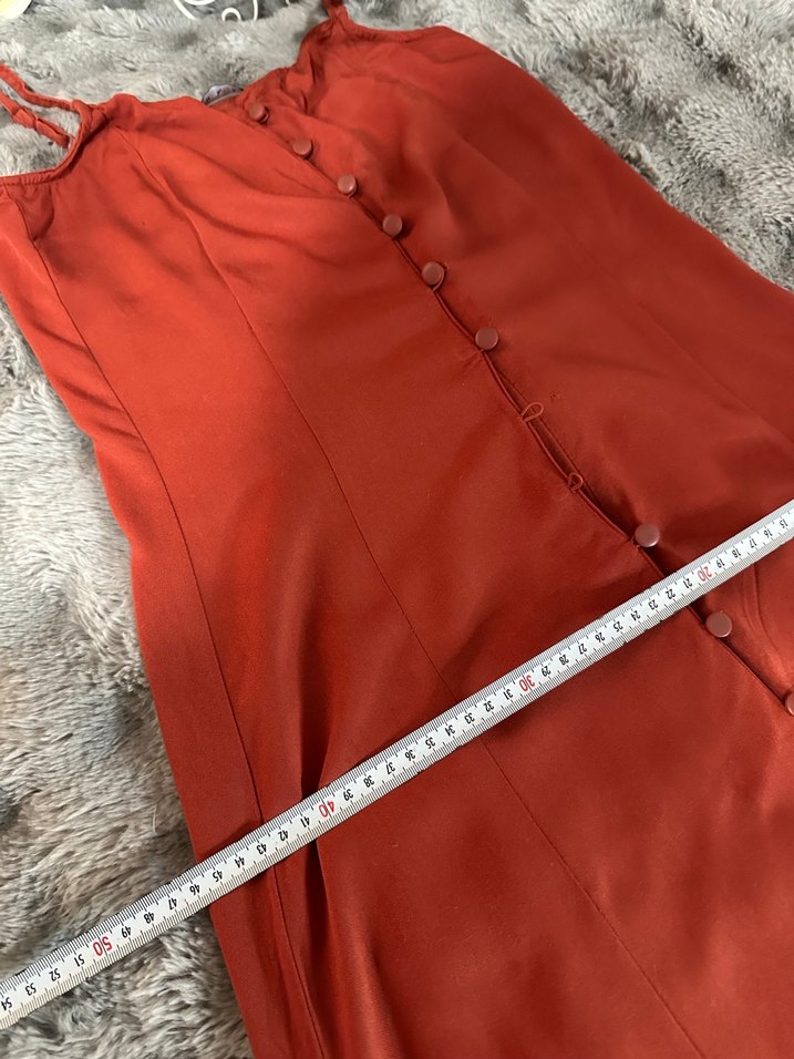 Bordo Straplez Fırfırlı Bohem Uzun Elbise - Görsel 4