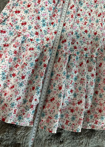 Çiçek Desenli Kolsuz Bohem kadın Elbisesi - Görsel 8