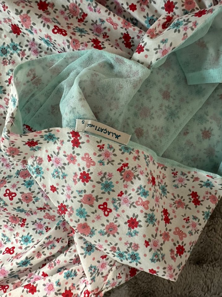 Çiçek Desenli Kolsuz Bohem kadın Elbisesi - Görsel 4