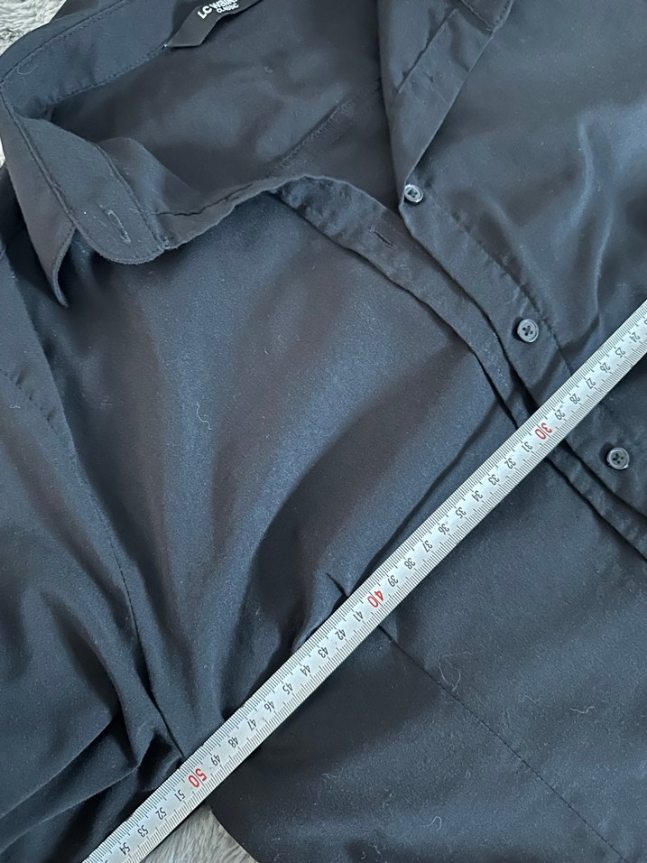 Siyah Düğmeli Uzun Kollu Kadın Gömlek - Görsel 5