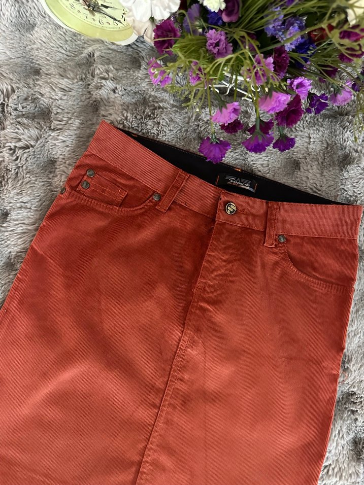 Kahverengi Süet Mini Etek - Görsel 2