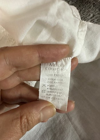 Nakışlı Beyaz Hamile Tunik, Uzun Kollu, Bohem - Görsel 6