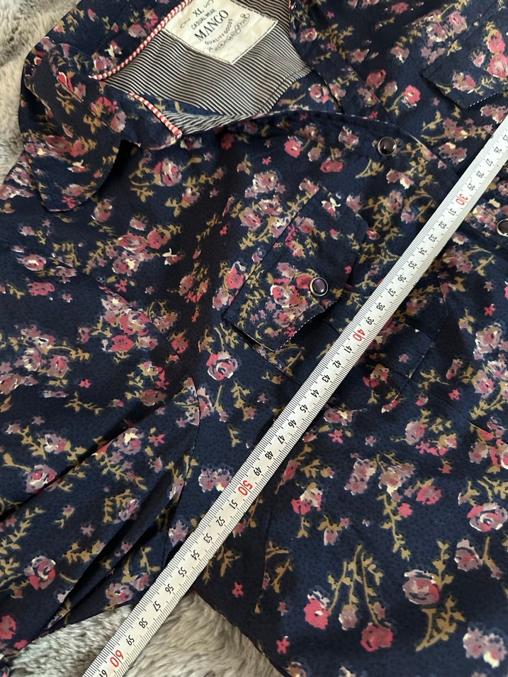 Çiçek Desenli Uzun Kollu Bohem Gömlek - Görsel 4