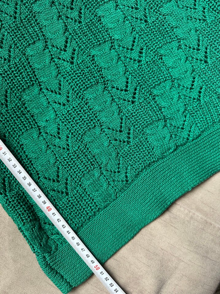 Turkuaz Kısa Kollu Örgü Kadın Kazak - Görsel 5