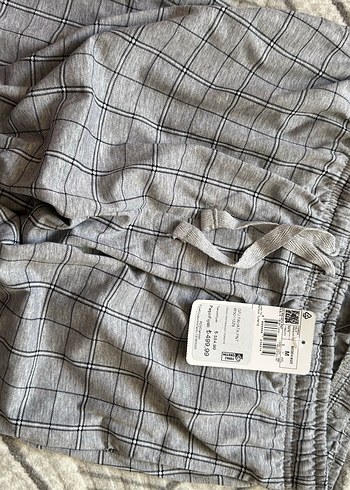38 Beden Gri pijama Pilili Rahat Kesim