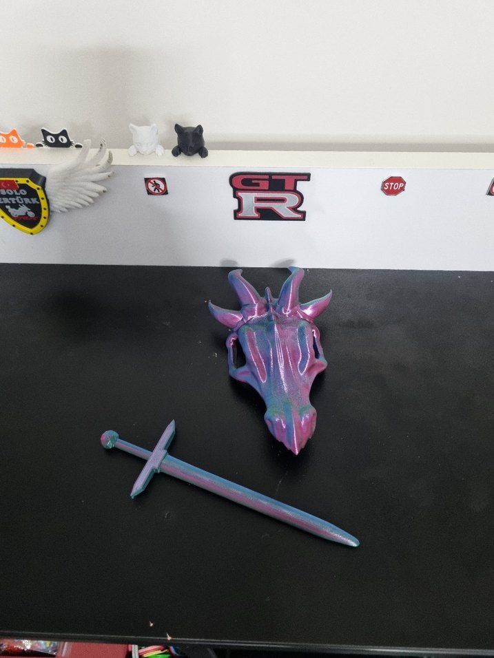 Ejderyalı kılıç pinli saç tokası - Görsel 3