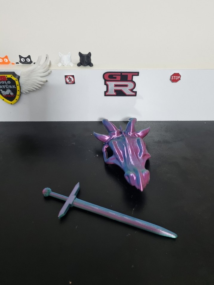 Ejderyalı kılıç pinli saç tokası - Görsel 2