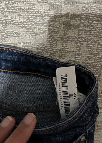 Kadın Lacivert Midi Denim Jean - Görsel 2