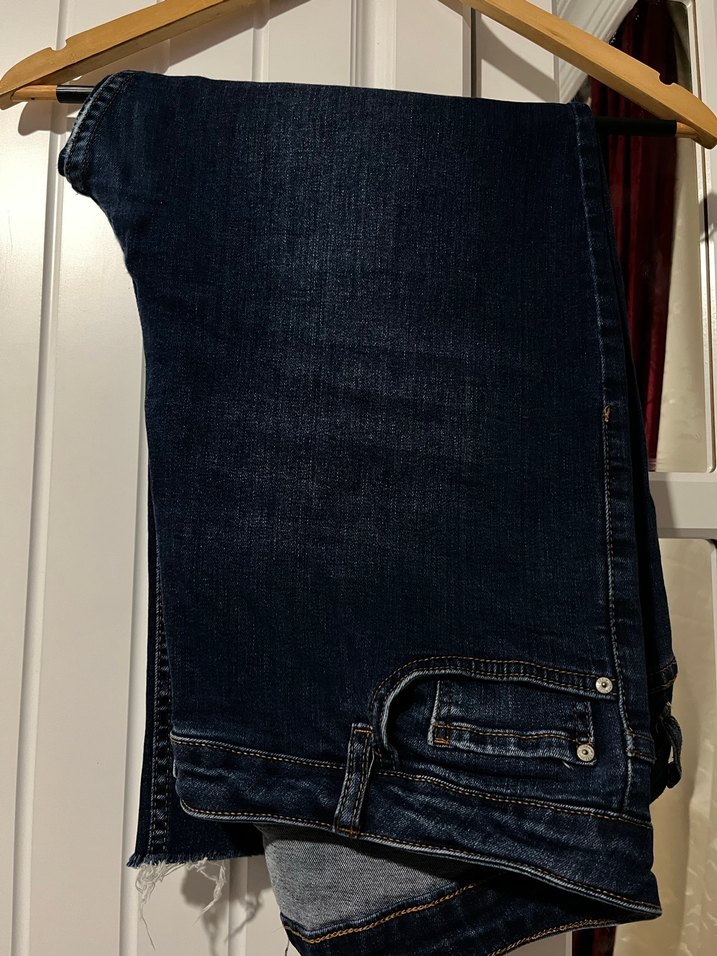 Kadın Lacivert Midi Denim Jean - Görsel 3