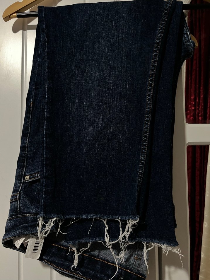 Kadın Lacivert Midi Denim Jean - Görsel 4