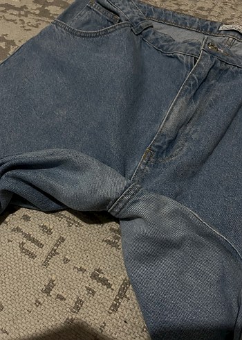 Kadın Mavi Salaş Yırtık Detaylı Kot Pantolon - Görsel 3