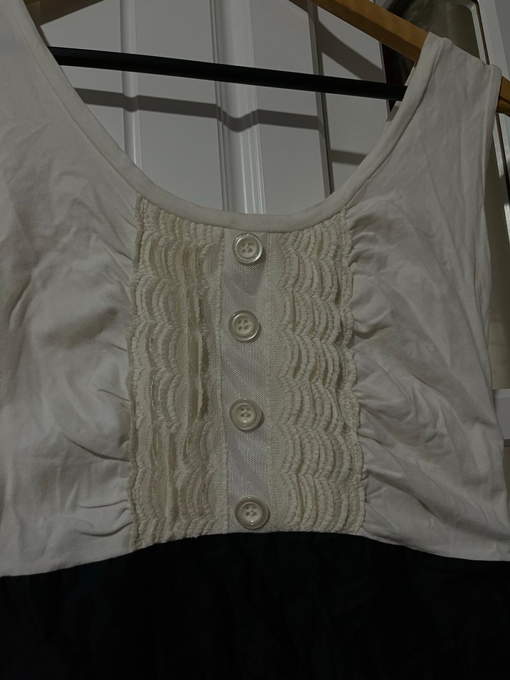 Düğmeli Keten Midi Elbise - Görsel 2