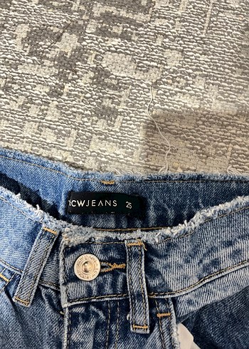 Kadın Mavi Rahat Kesim Kot Pantolon - Görsel 3