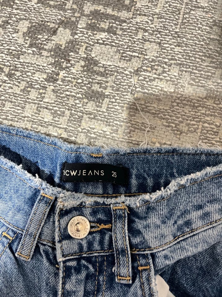 Kadın Mavi Rahat Kesim Kot Pantolon - Görsel 3