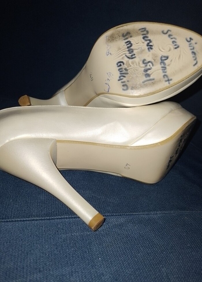 40 numara gelin ayakkabısı  - Görsel 4