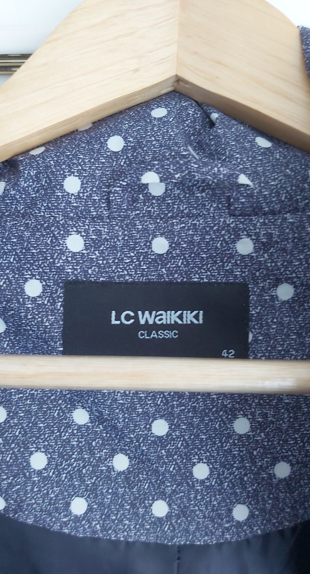 Noktalı Desenli Midi Kadın Yağmurluk 2-3 kere giyilmiştir - Görsel 2