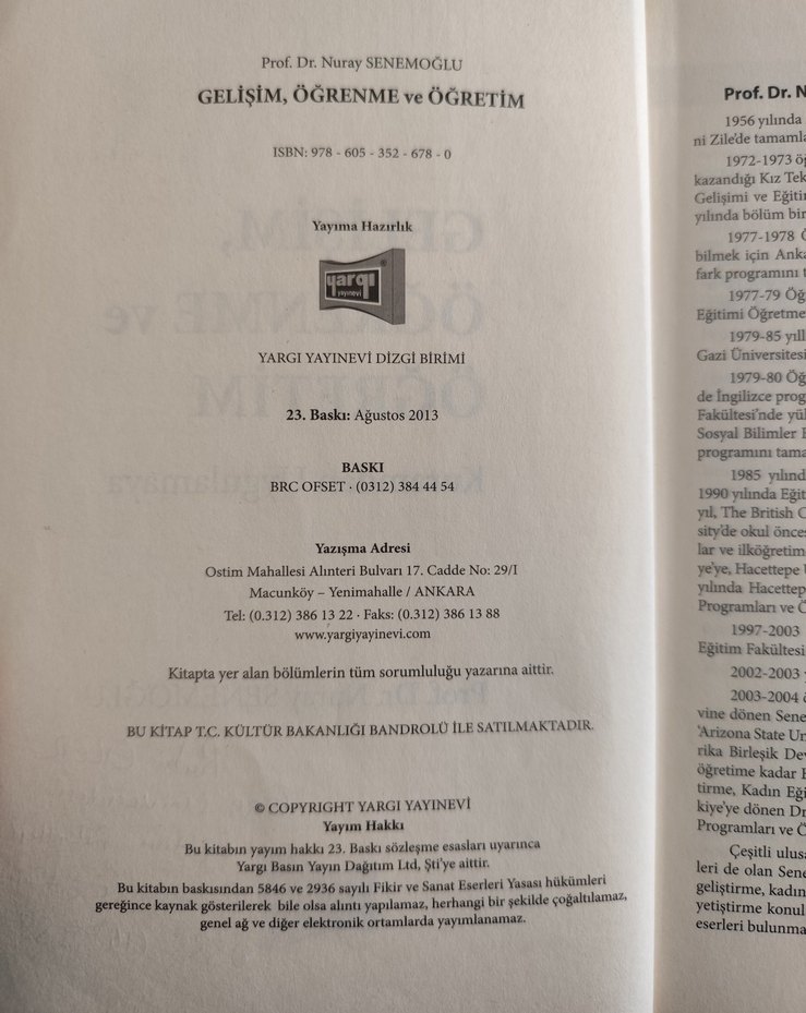 Gelişim Öğrenme ve Öğretim-Nuray Senemoğlu - Görsel 2
