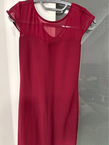 Bordo elbise